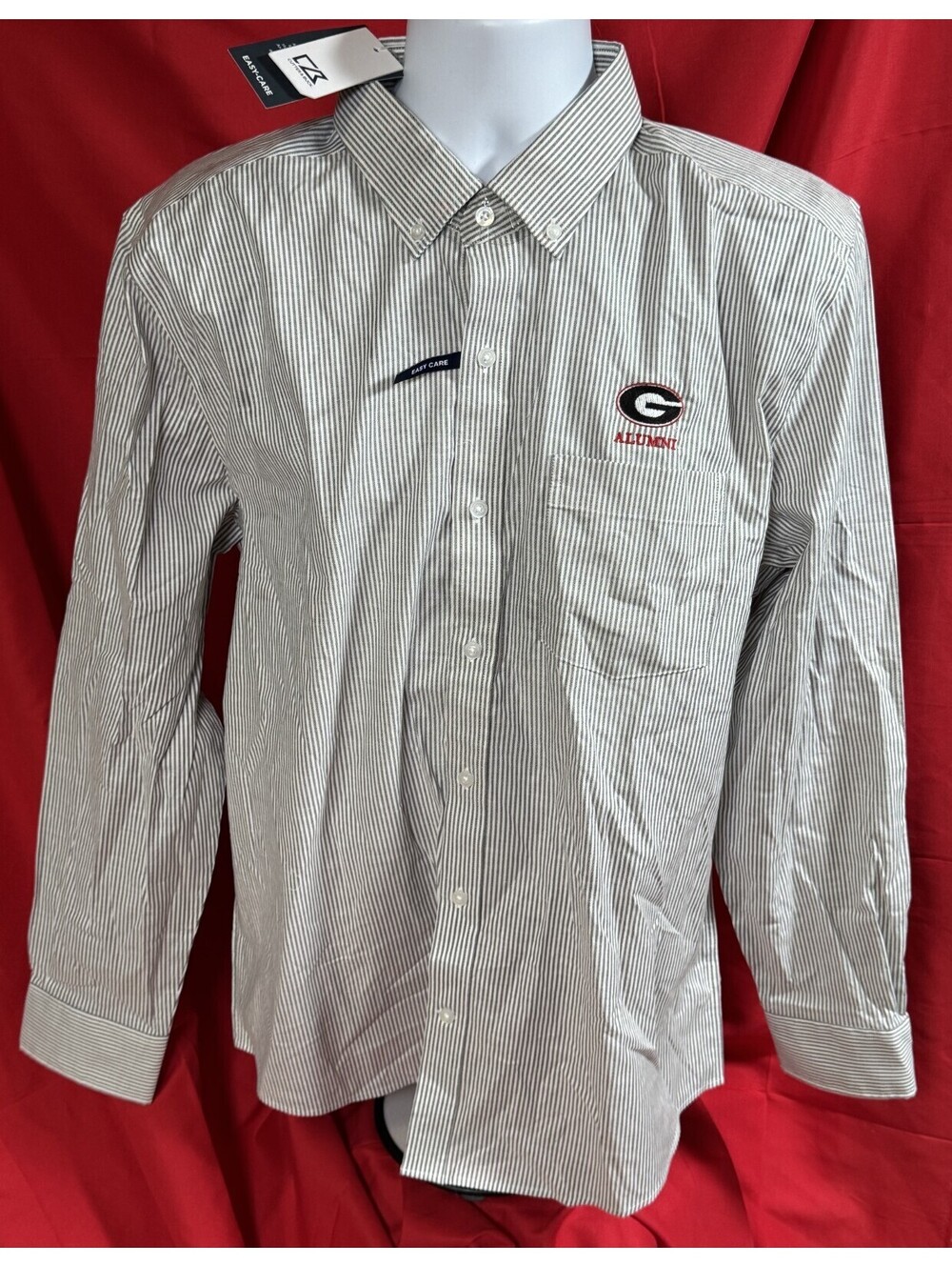 Cutter & Buck Georgia Bulldogs Alumni Long Sleeve Button Down Shirt Mens L NWT
